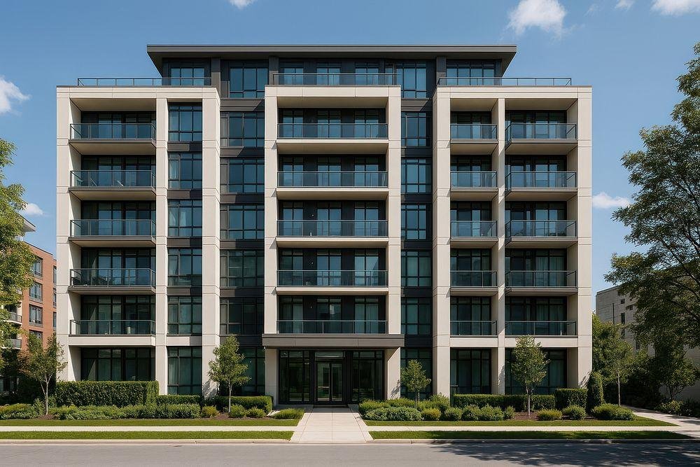 Apartment block elevation
