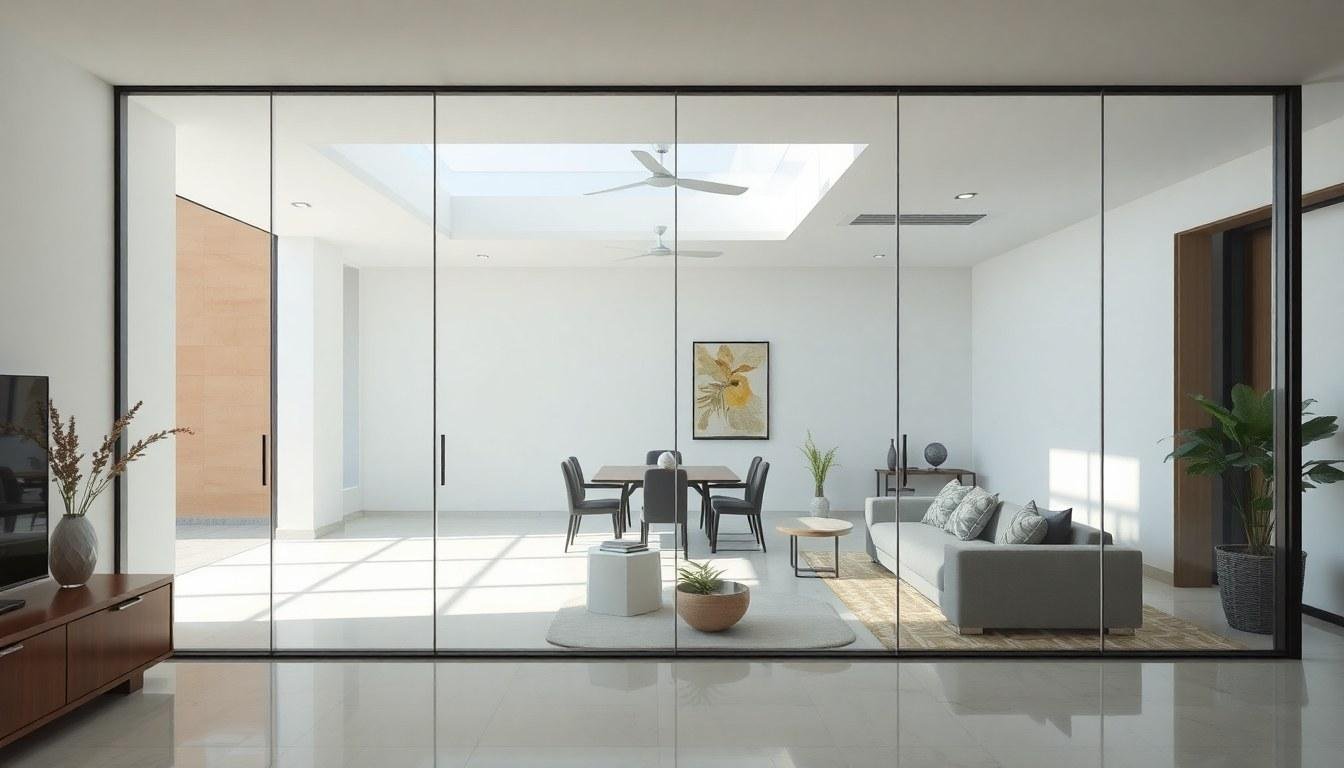 Clear glass finish