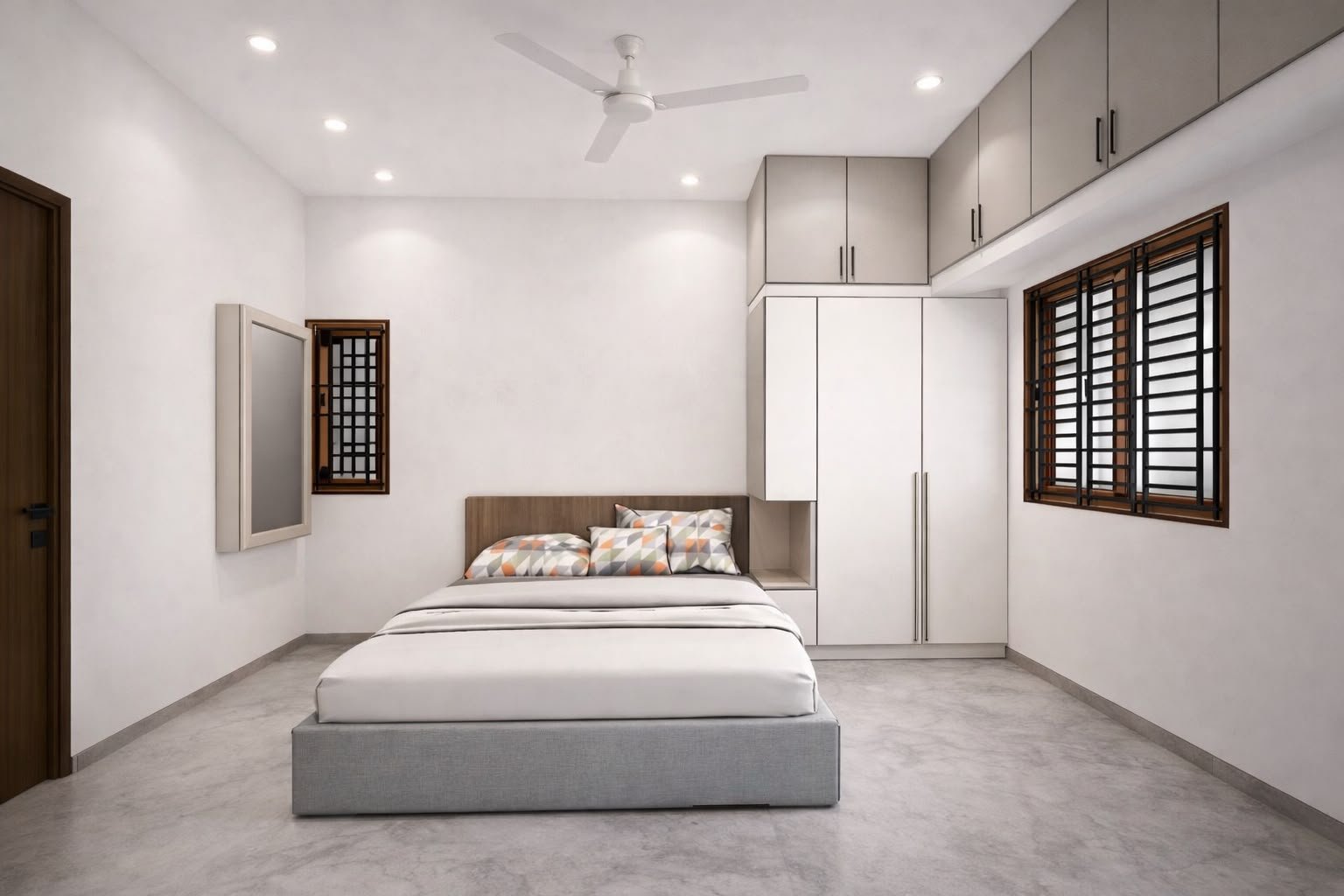 Contemporary Aluminium Storage Wardrobe Interior, aluminium interiors by Dhrithi Infra