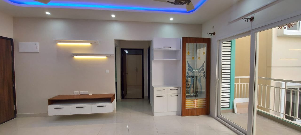 Decorative Wall Panel Accent Lighting, interiors by Dhrithi Infra