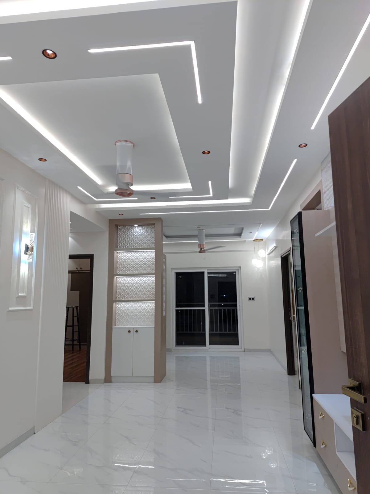Designer Bedroom Wardrobe Storage, interiors by Dhrithi Infra