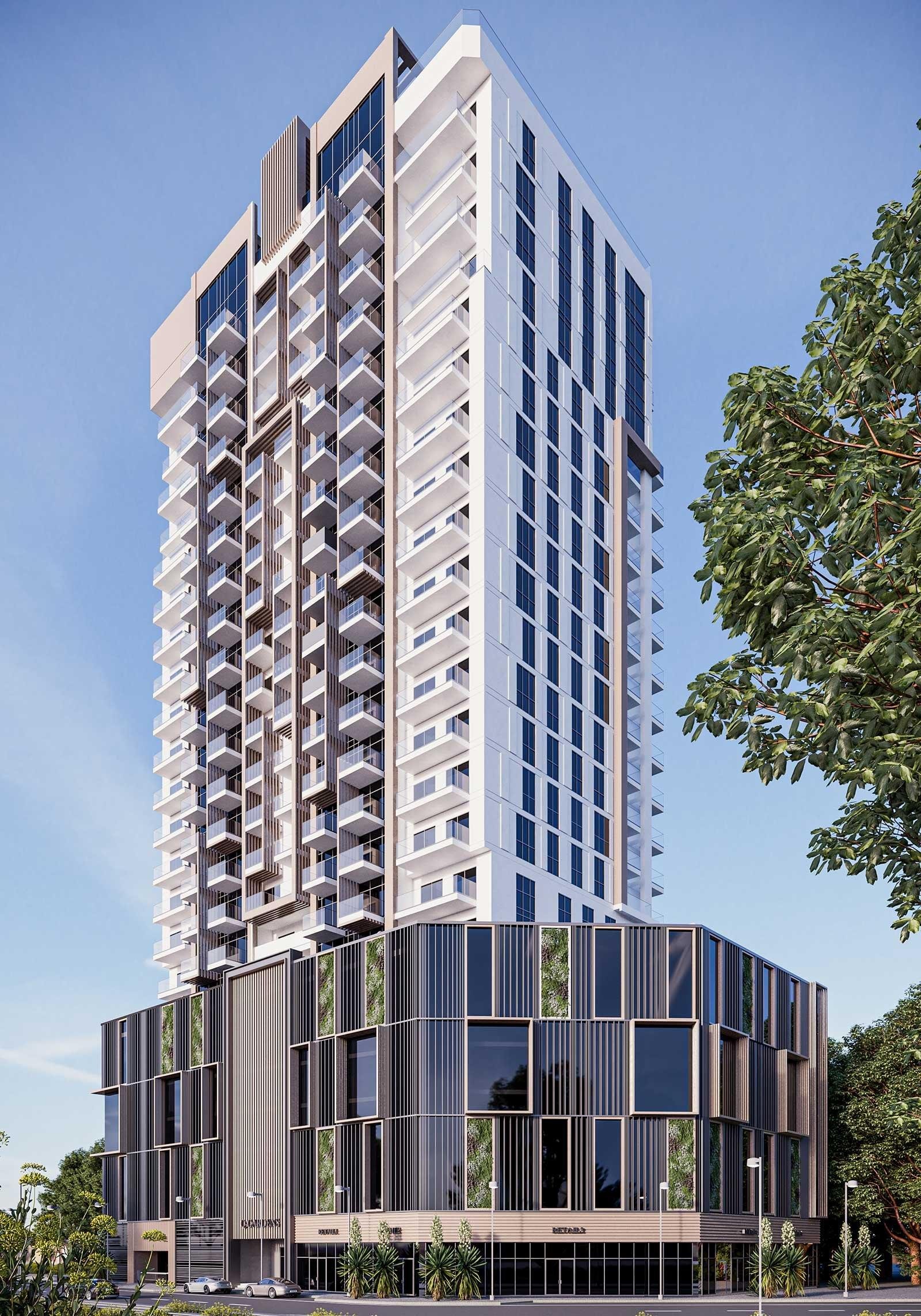 Apartment block elevation
