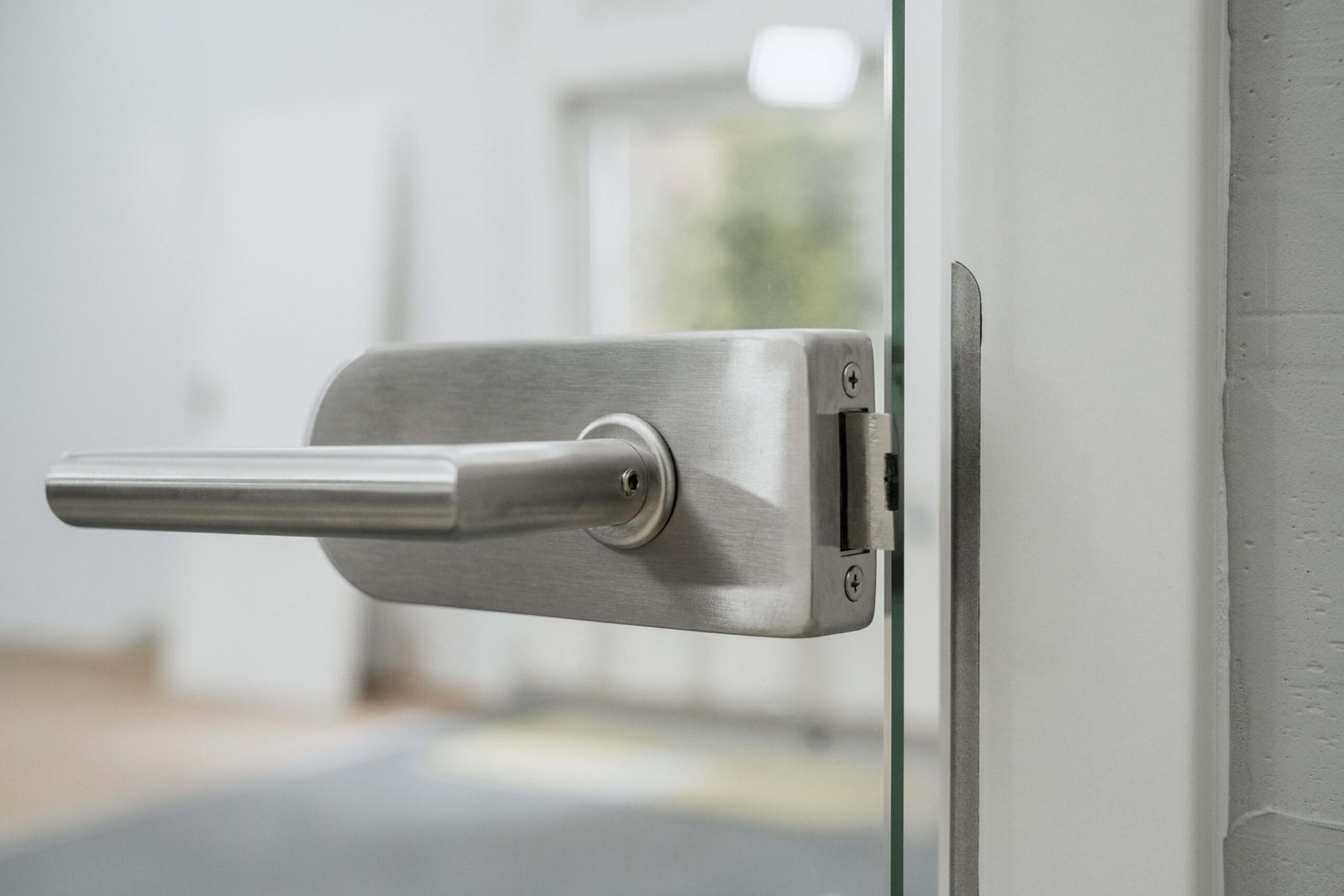 Patch locks and D handles for glass doors