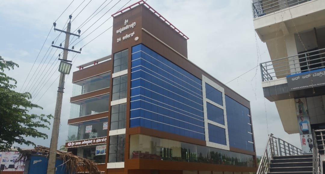 Modern Office Building Exterior Architecture, exterior works by Dhrithi Infra