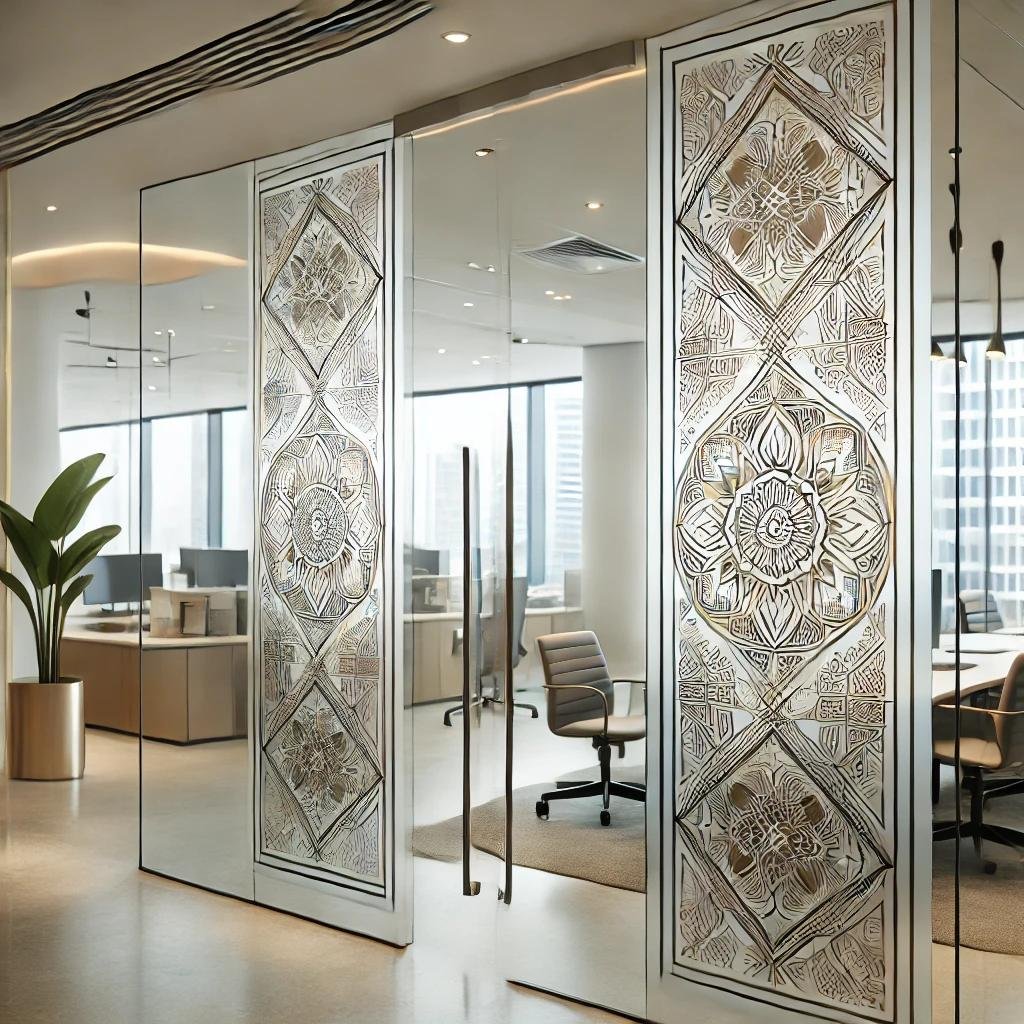 Patterned decorative glass