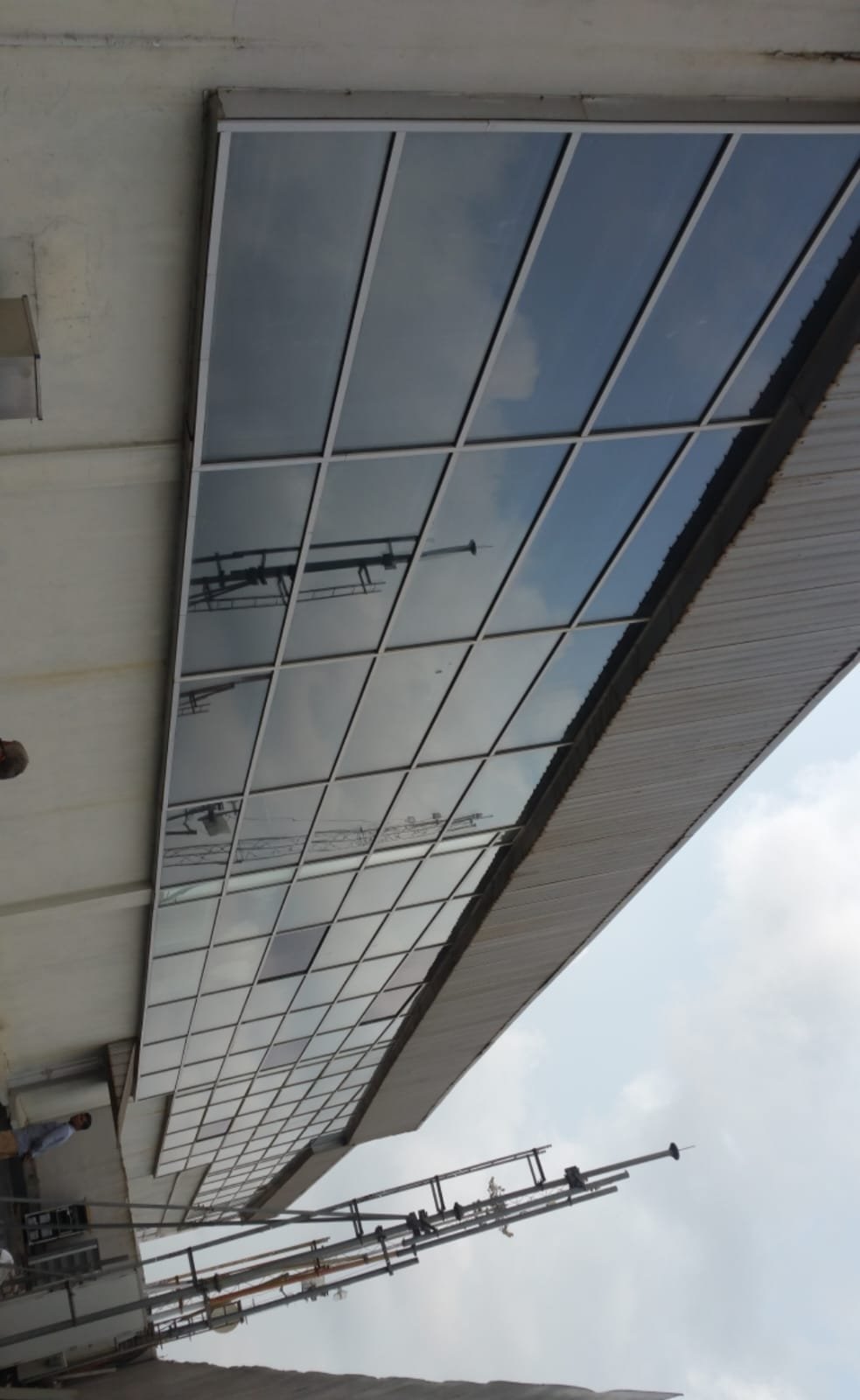 Premium Corporate Building Facade, exterior works by Dhrithi Infra