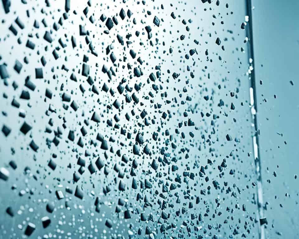 Toughened glass break pattern